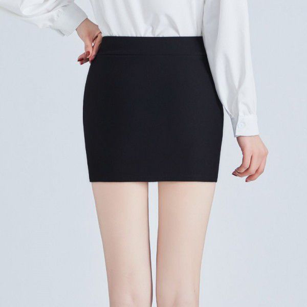 Spring and summer buttock skirt elastic slim nightclub miniskirt high waist miniskirt professional OL one-step skirt large size work dress 
