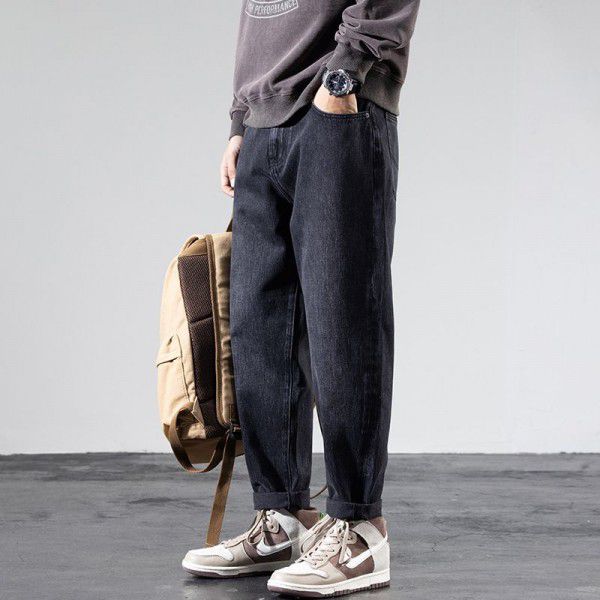 Autumn fashion long jeans men's Korean fashion ANSICARD casual jeans men's slim pants 6817 