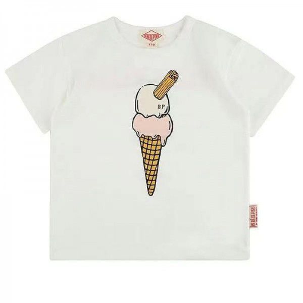 Pre-sale summer bebe classic series ice cream cream cream short-sleeved T-shirt 