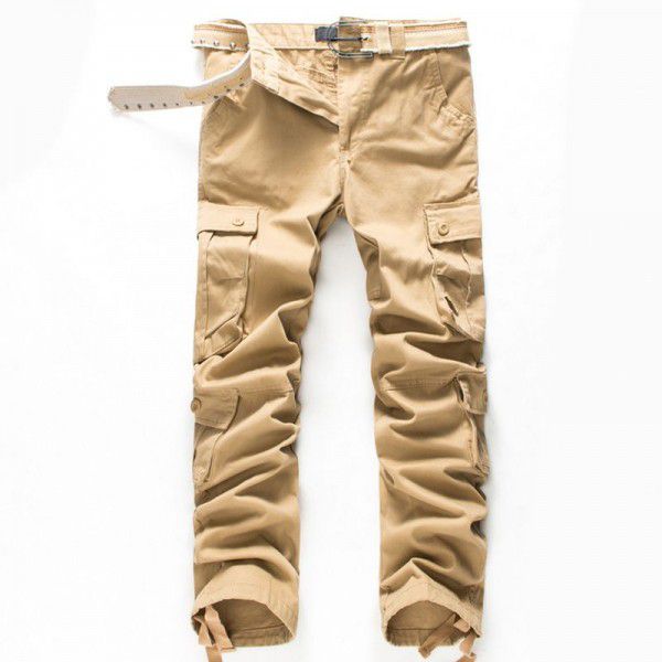 Foreign trade trousers men's multi-pocket trousers autumn new men's casual loose men's trousers work clothes trousers 