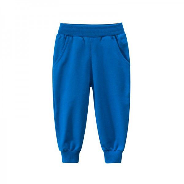 Children's wear spring and summer new product solid color children's sports pants boys' pants