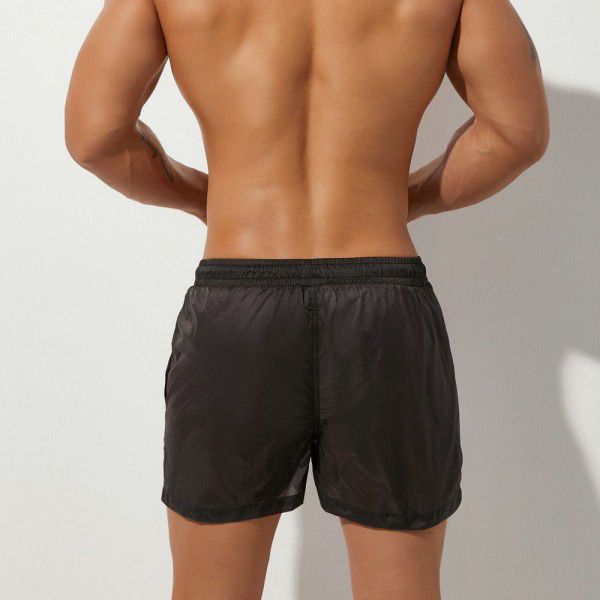 SEOBEAN Xibin Men's Sports Pants Semi-through Lightweight Sports Pants Men's Fitness Beach Pants 00603 