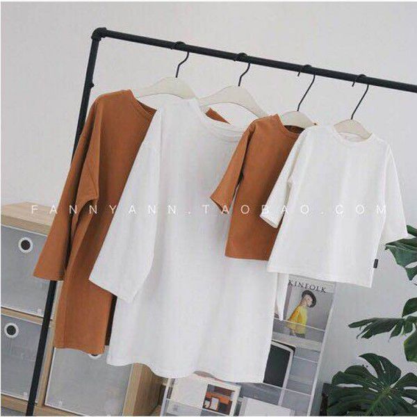 Chenma 2020 spring and summer children's clothing, parent-child clothing, baby middle sleeve t-shirt, simple mother-child clothing, middle and long style 