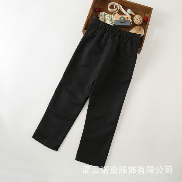 Children's trousers, spring and autumn trousers, boys' black trousers, British dress, children's performance black trousers, directly sold by manufacturers 