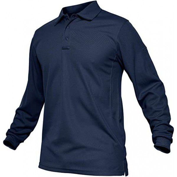 Men's sports polo shirt Large men's long-sleeved golf Paul lapel t-shirt