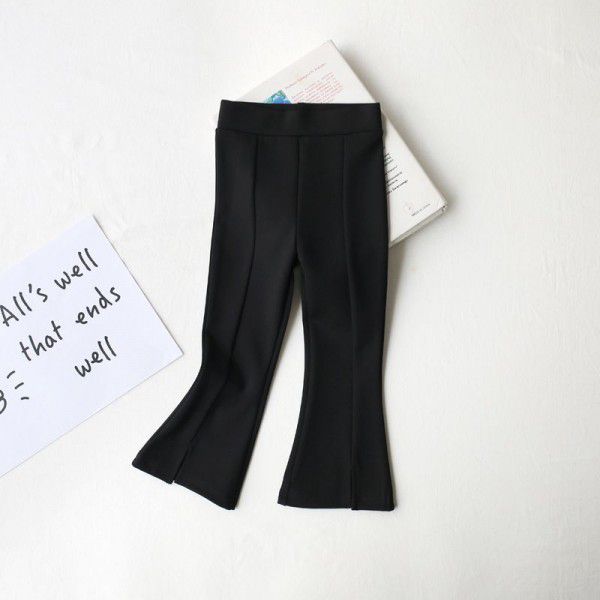 Western-style girls' flared pants 2023 spring clothes new baby wear split pants children's fishtail pants spring and autumn tide 