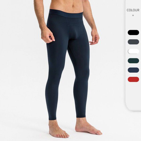 Men's tight-fitting fitness pants training quick-drying breathable sports pants moisture absorption and sweat-wicking stretch running pants 11323 