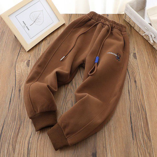 Children's trousers, boys' trousers, spring outerwear trousers, new 2023 children's cartoon children's trousers, middle and big boys' guard trousers 