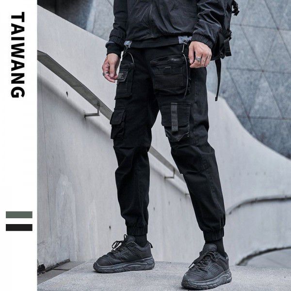 Thai king men's wear | overalls men's new casual pants in autumn and winter 2022 Japanese fashion high street machine pants 