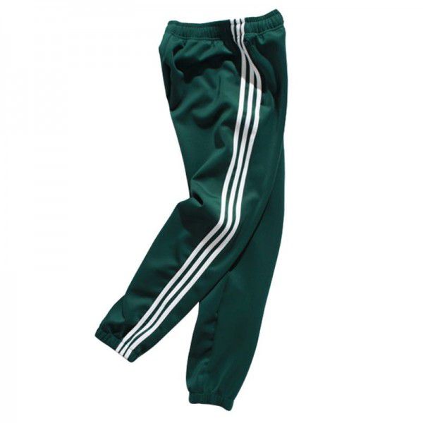 New trend three-bar leggings contrast color men's sports pants men's retro hip-hop casual pants men's autumn 