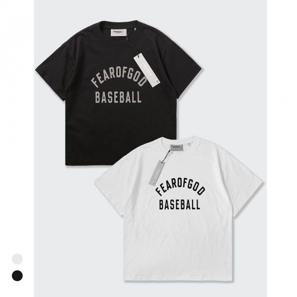 Baseball flocking short sleeve letter loose hip-hop T-shirt