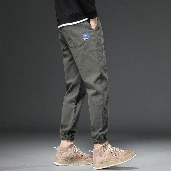 Youth autumn and winter 2022 new fashion simple and versatile leggings casual men's loose capris 