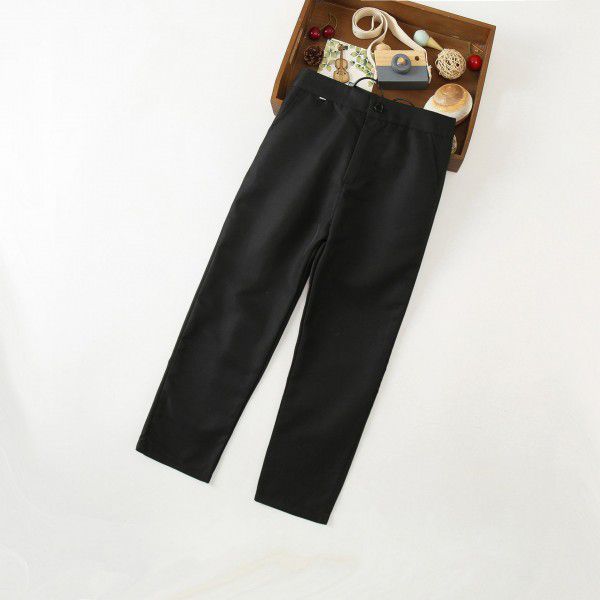 Children's trousers, spring and autumn trousers, boys' black trousers, British dress, children's performance black trousers, directly sold by manufacturers 