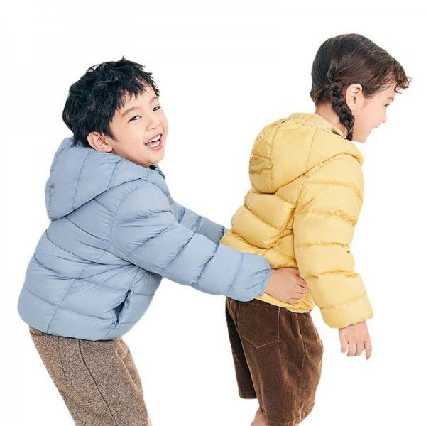 New children's lightweight down jacket GB 90 white duck down children's down jacket jacket for boys and girls Korean version jacket 