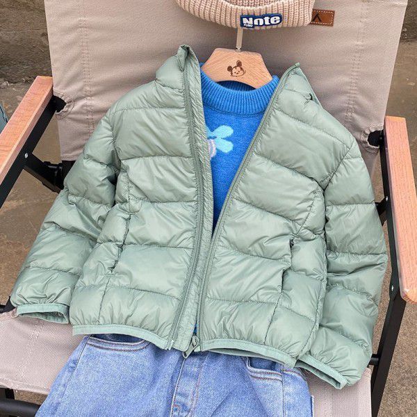 Autumn and winter new children's down jacket National standard 90 white duck down fruit light and thin down jacket