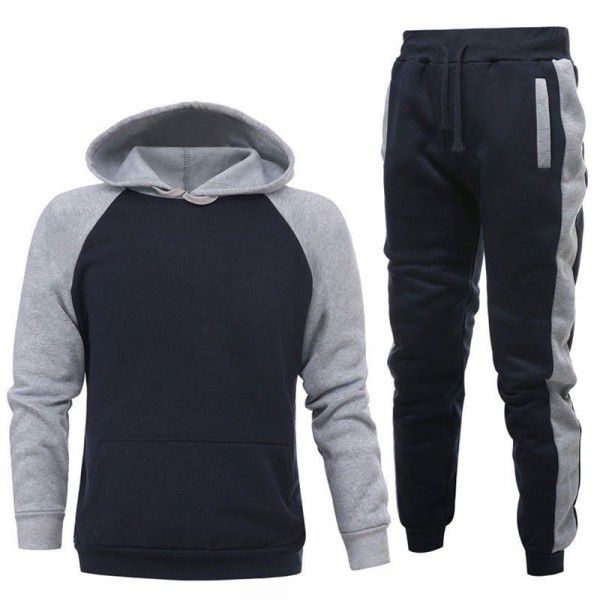 Exclusive casual sports suit Men's hooded sweater hoodie set 