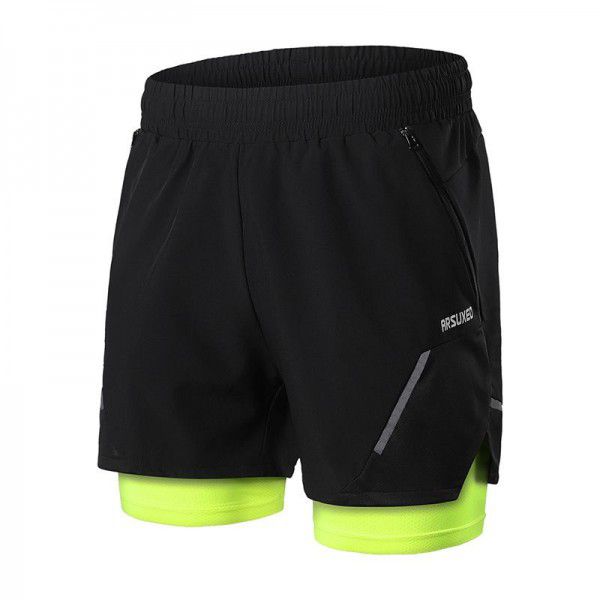 New Summer Outdoor Sports Running Fitness Shorts Men's Breathable Lining Anti-dry B210 
