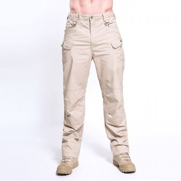 Plaid multi-pocket casual work pants ix7 men's outdoor charging sports tactical pants