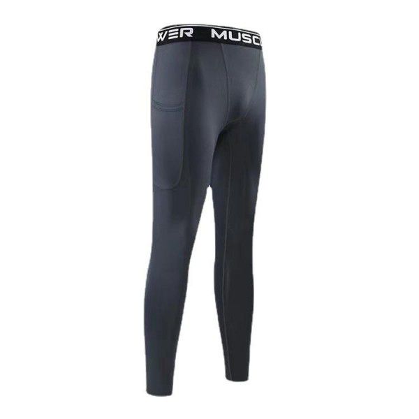 New quick-drying pants Men's basketball bottom tights Pants Amazon pocket fitness 