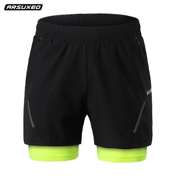New Summer Outdoor Sports Running Fitness Shorts Men's Breathable Lining Anti-dry B210 