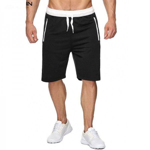 Summer men's basic five-point casual pants for men's outdoor fitness