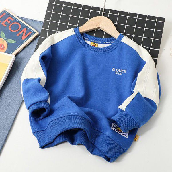 Children's sweater Spring and autumn middle and large children's dress round neck pullover long sleeve children's coat men's and women's sweater