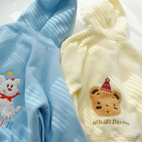 Winter Japanese minik children's wear Ollie plush thickened jacket