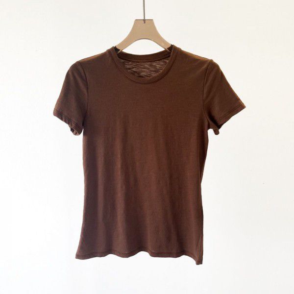 Spring and summer new women's bamboo t-shirt 