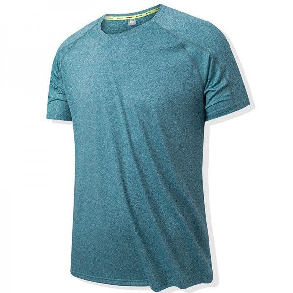 Summer colorful cation pinhole stitching T-shirt moisture wicking quick-drying clothes breathable sports outdoor leisure running