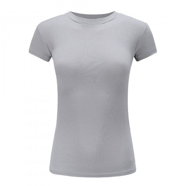 European and American t-shirt with short sleeves and large breasts for women in spring and summer